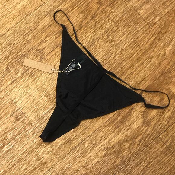 Skims Black Onyx T-String Thong Panties Size 3X - Picture 4 of 10
